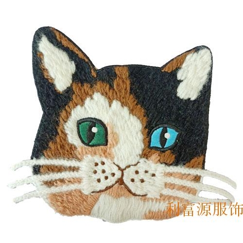 特种混合绣、毛巾绣、毛巾绣花章、贴布毛巾绣、毛线绣花